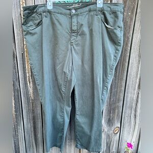 Universal Thread Sage Green Skinny Crop Jeans